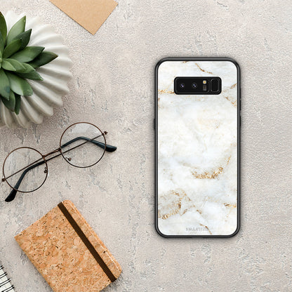 White Gold Marble - Samsung Galaxy Note 8 θήκη