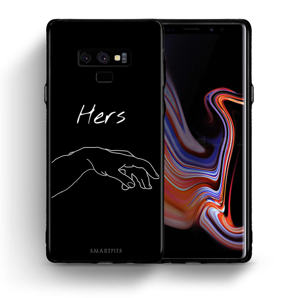 Θήκη Αγίου Βαλεντίνου Samsung Note 9 Aeshetic Love 1 από τη Smartfits με σχέδιο στο πίσω μέρος και μαύρο περίβλημα | Samsung Note 9 Aeshetic Love 1 case with colorful back and black bezels