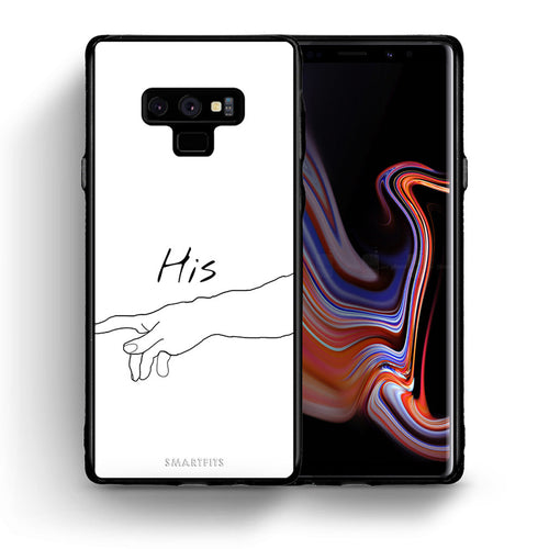 Θήκη Αγίου Βαλεντίνου Samsung Note 9 Aeshetic Love 2 από τη Smartfits με σχέδιο στο πίσω μέρος και μαύρο περίβλημα | Samsung Note 9 Aeshetic Love 2 case with colorful back and black bezels