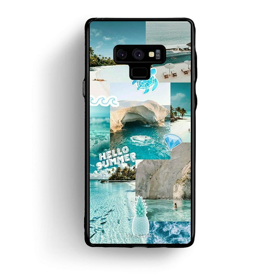 samsung note 9 Aesthetic Summer Θήκη από τη Smartfits με σχέδιο στο πίσω μέρος και μαύρο περίβλημα | Smartphone case with colorful back and black bezels by Smartfits