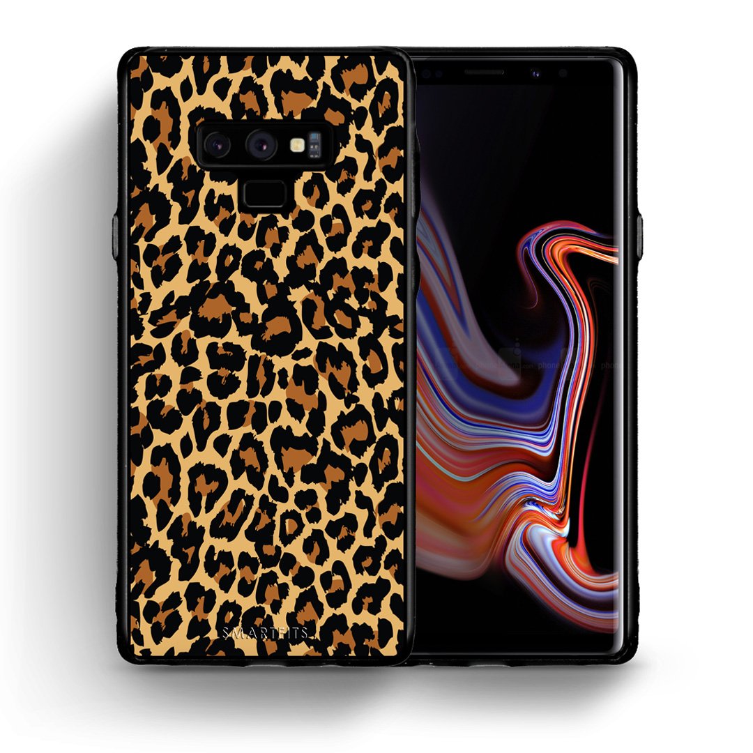 Θήκη Samsung Note 9 Leopard Animal από τη Smartfits με σχέδιο στο πίσω μέρος και μαύρο περίβλημα | Samsung Note 9 Leopard Animal case with colorful back and black bezels