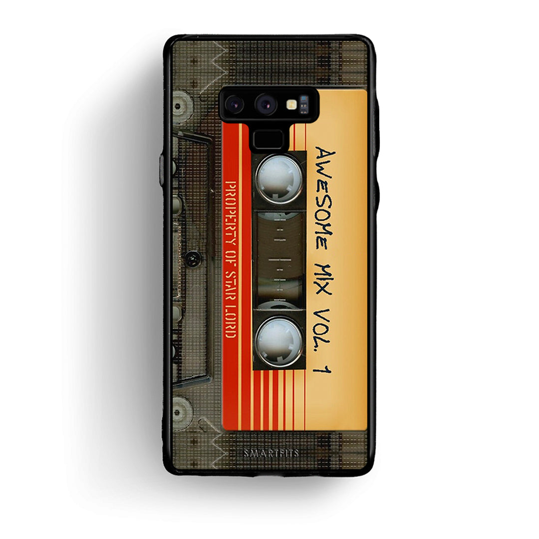 samsung note 9 Awesome Mix θήκη από τη Smartfits με σχέδιο στο πίσω μέρος και μαύρο περίβλημα | Smartphone case with colorful back and black bezels by Smartfits