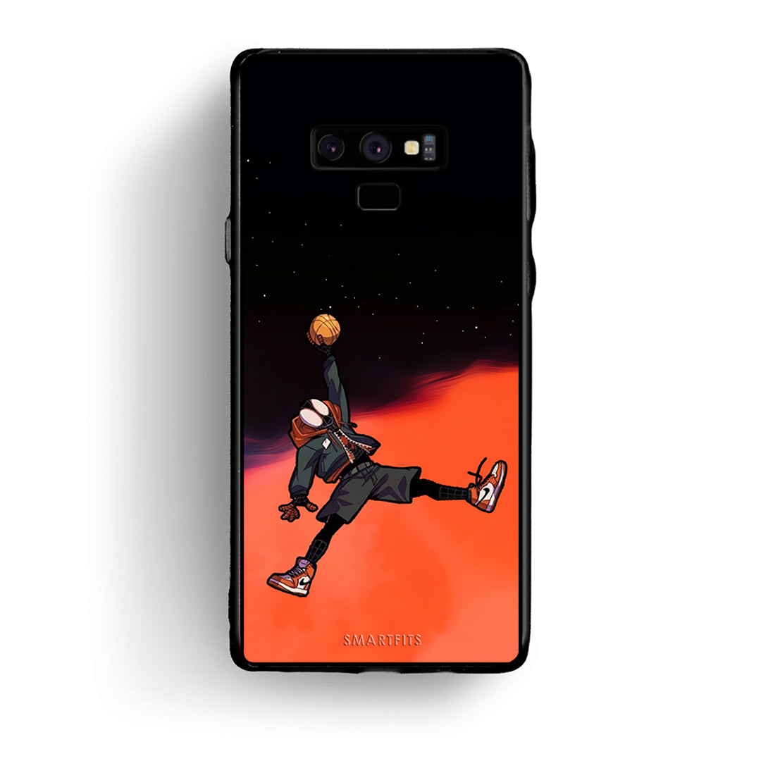 samsung note 9 Basketball Hero θήκη από τη Smartfits με σχέδιο στο πίσω μέρος και μαύρο περίβλημα | Smartphone case with colorful back and black bezels by Smartfits