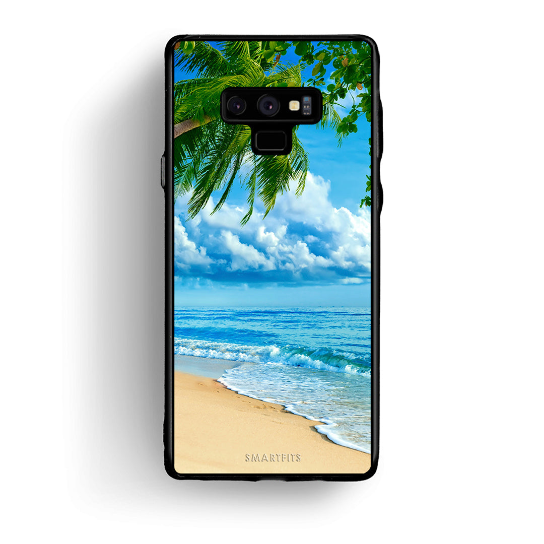 samsung note 9 Beautiful Beach θήκη από τη Smartfits με σχέδιο στο πίσω μέρος και μαύρο περίβλημα | Smartphone case with colorful back and black bezels by Smartfits