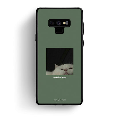 samsung note 9 Bitch Surprise θήκη από τη Smartfits με σχέδιο στο πίσω μέρος και μαύρο περίβλημα | Smartphone case with colorful back and black bezels by Smartfits