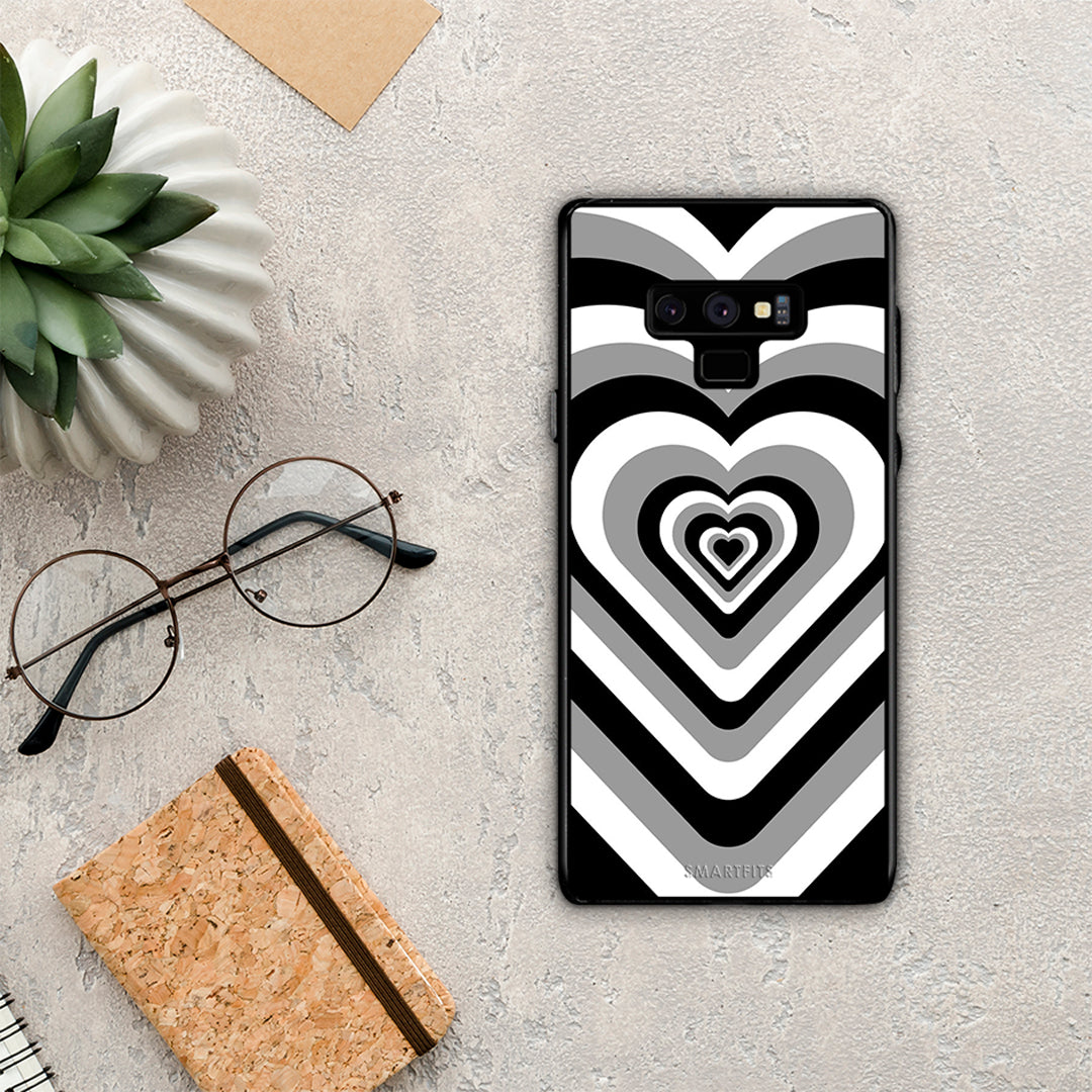 Black Hearts - Samsung Galaxy Note 9 θήκη