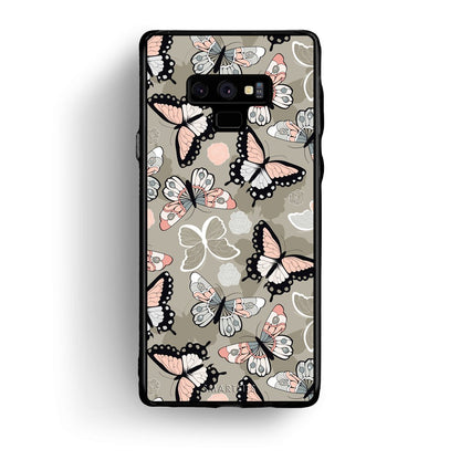 135 - samsung galaxy note 9 Butterflies Boho case, cover, bumper