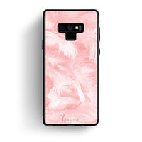 Thumbnail for 33 - samsung galaxy note 9 Pink Feather Boho case, cover, bumper