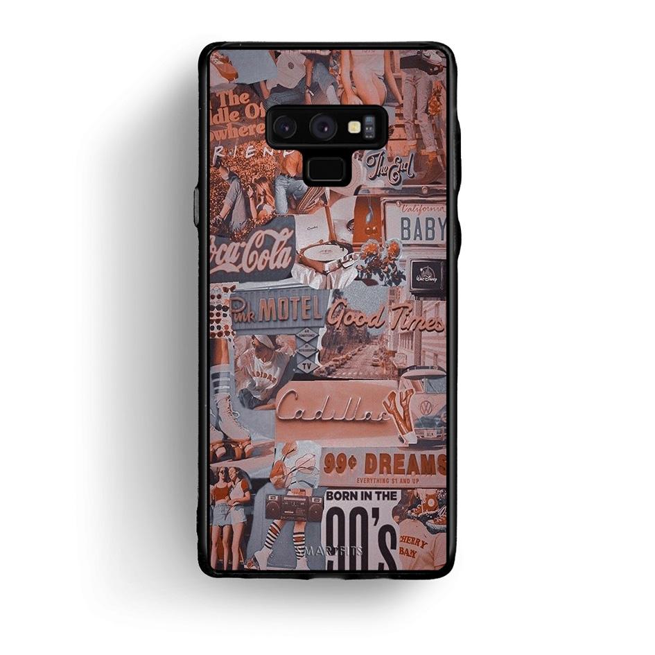 samsung note 9 Born In 90s θήκη από τη Smartfits με σχέδιο στο πίσω μέρος και μαύρο περίβλημα | Smartphone case with colorful back and black bezels by Smartfits
