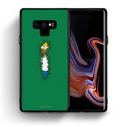 Θήκη Αγίου Βαλεντίνου Samsung Note 9 Bush Man από τη Smartfits με σχέδιο στο πίσω μέρος και μαύρο περίβλημα | Samsung Note 9 Bush Man case with colorful back and black bezels