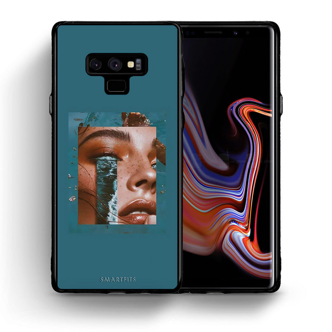 Θήκη Samsung Note 9 Cry An Ocean από τη Smartfits με σχέδιο στο πίσω μέρος και μαύρο περίβλημα | Samsung Note 9 Cry An Ocean case with colorful back and black bezels