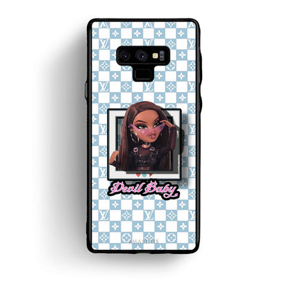 samsung note 9 Devil Baby Θήκη Αγίου Βαλεντίνου από τη Smartfits με σχέδιο στο πίσω μέρος και μαύρο περίβλημα | Smartphone case with colorful back and black bezels by Smartfits