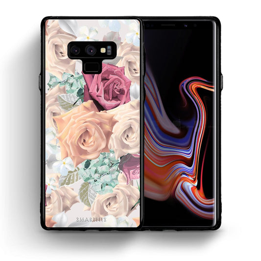 Θήκη Samsung Note 9 Bouquet Floral από τη Smartfits με σχέδιο στο πίσω μέρος και μαύρο περίβλημα | Samsung Note 9 Bouquet Floral case with colorful back and black bezels