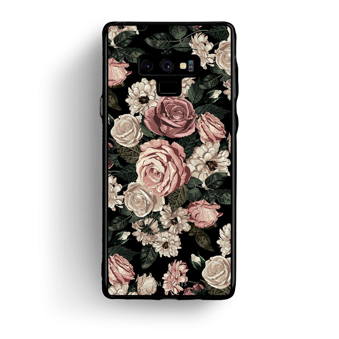 4 - samsung note 9 Wild Roses Flower case, cover, bumper