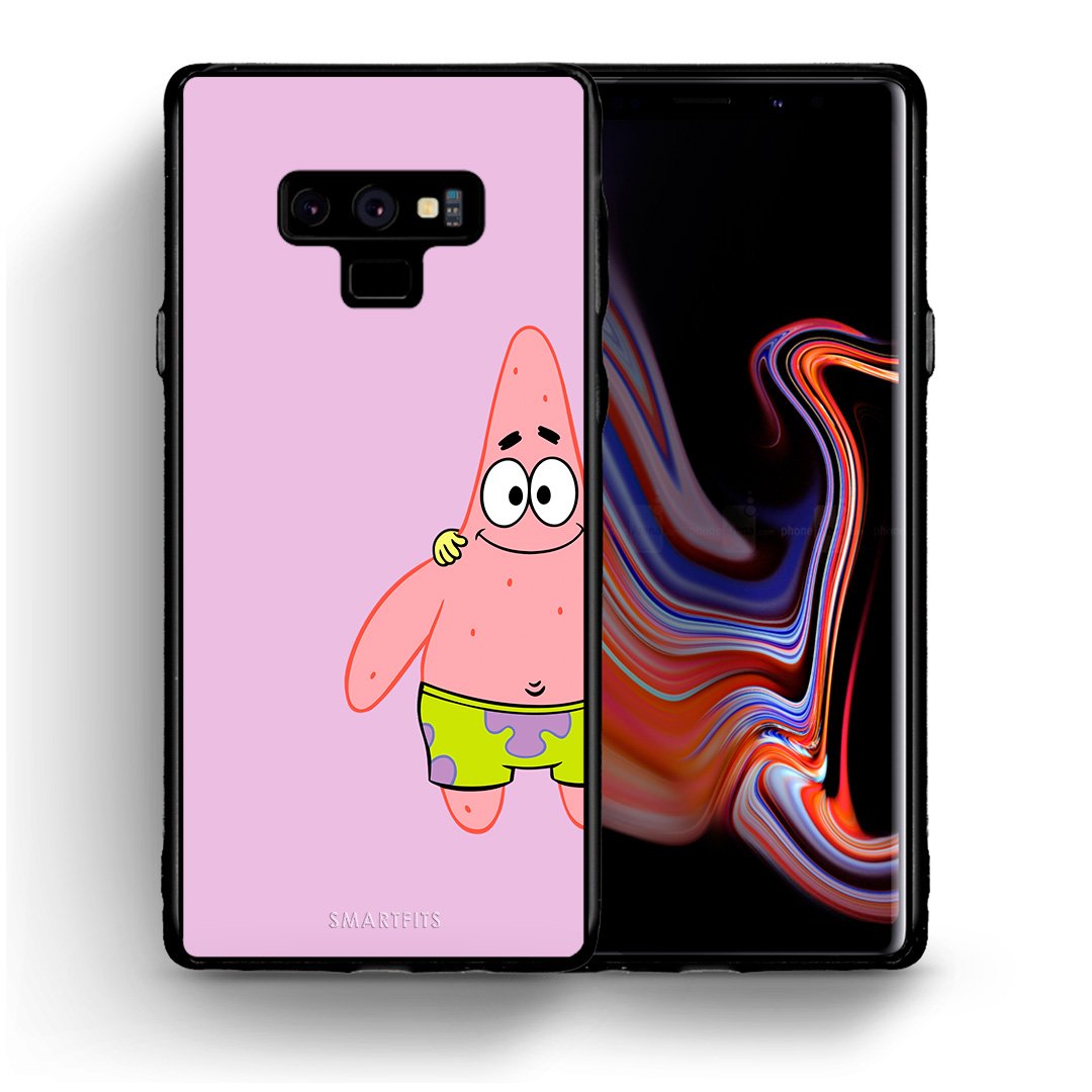 Θήκη Samsung Note 9  Friends Patrick από τη Smartfits με σχέδιο στο πίσω μέρος και μαύρο περίβλημα | Samsung Note 9  Friends Patrick case with colorful back and black bezels