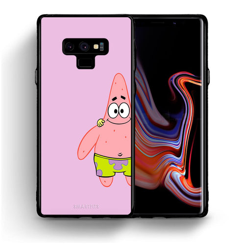 Θήκη Samsung Note 9  Friends Patrick από τη Smartfits με σχέδιο στο πίσω μέρος και μαύρο περίβλημα | Samsung Note 9  Friends Patrick case with colorful back and black bezels