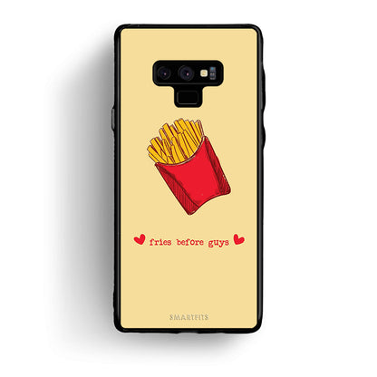 samsung note 9 Fries Before Guys Θήκη Αγίου Βαλεντίνου από τη Smartfits με σχέδιο στο πίσω μέρος και μαύρο περίβλημα | Smartphone case with colorful back and black bezels by Smartfits