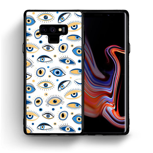 Θήκη Samsung Note 9 Ftou Ftou από τη Smartfits με σχέδιο στο πίσω μέρος και μαύρο περίβλημα | Samsung Note 9 Ftou Ftou case with colorful back and black bezels