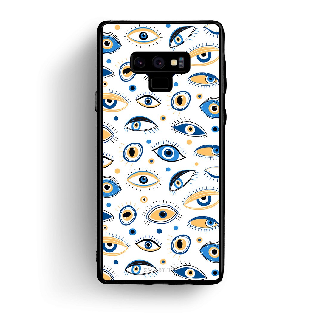 samsung note 9 Ftou Ftou θήκη από τη Smartfits με σχέδιο στο πίσω μέρος και μαύρο περίβλημα | Smartphone case with colorful back and black bezels by Smartfits