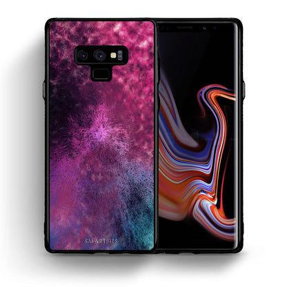 Θήκη Samsung Note 9 Aurora Galaxy από τη Smartfits με σχέδιο στο πίσω μέρος και μαύρο περίβλημα | Samsung Note 9 Aurora Galaxy case with colorful back and black bezels