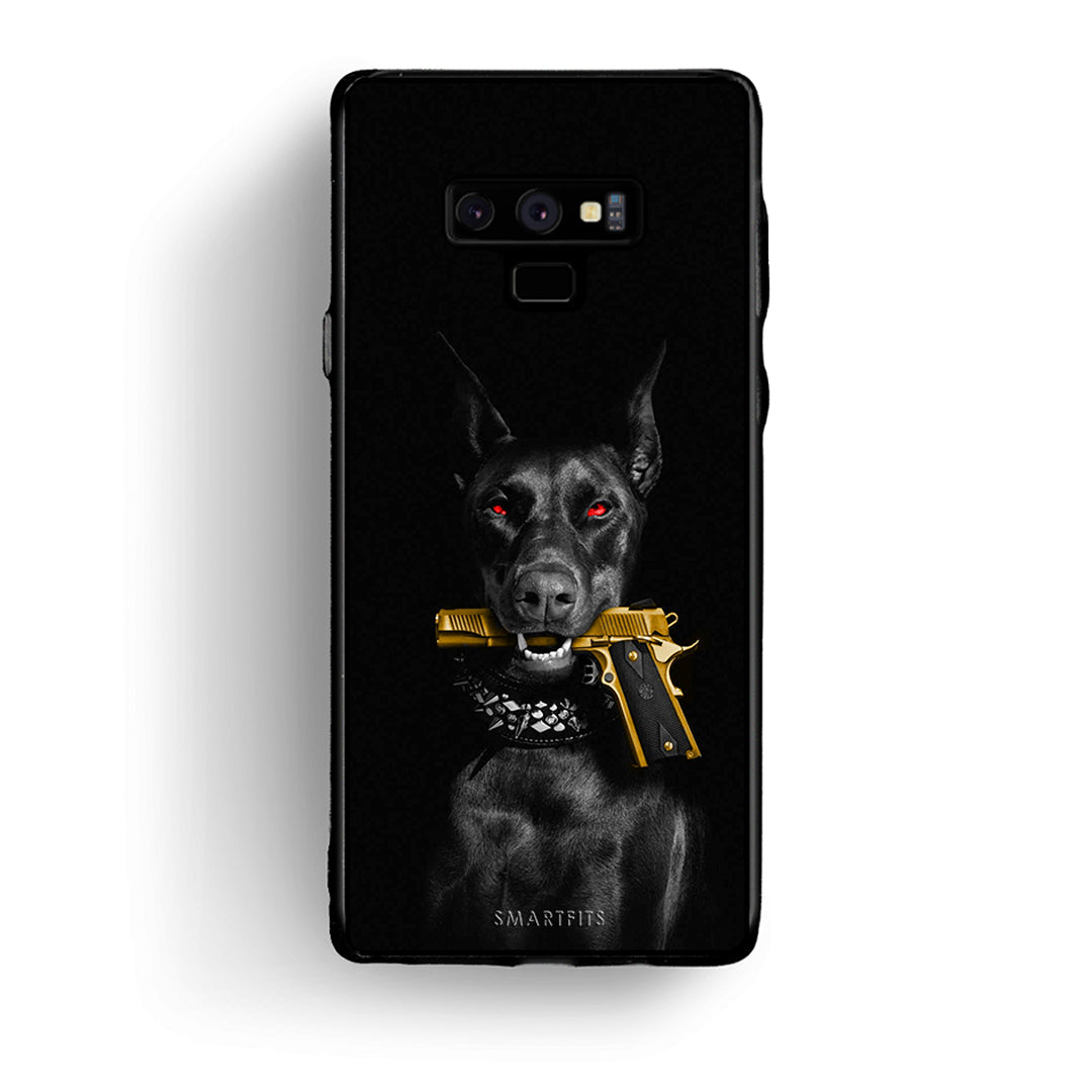samsung note 9 Golden Gun Θήκη Αγίου Βαλεντίνου από τη Smartfits με σχέδιο στο πίσω μέρος και μαύρο περίβλημα | Smartphone case with colorful back and black bezels by Smartfits