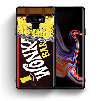 Θήκη Samsung Note 9 Golden Ticket από τη Smartfits με σχέδιο στο πίσω μέρος και μαύρο περίβλημα | Samsung Note 9 Golden Ticket case with colorful back and black bezels