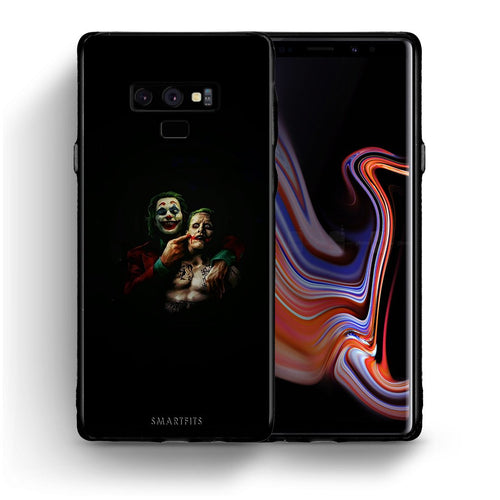 Θήκη Samsung Note 9 Clown Hero από τη Smartfits με σχέδιο στο πίσω μέρος και μαύρο περίβλημα | Samsung Note 9 Clown Hero case with colorful back and black bezels