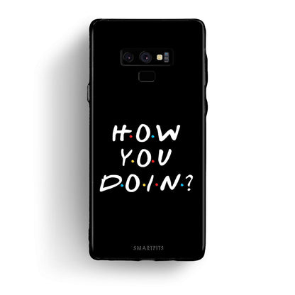 samsung note 9 How You Doin θήκη από τη Smartfits με σχέδιο στο πίσω μέρος και μαύρο περίβλημα | Smartphone case with colorful back and black bezels by Smartfits