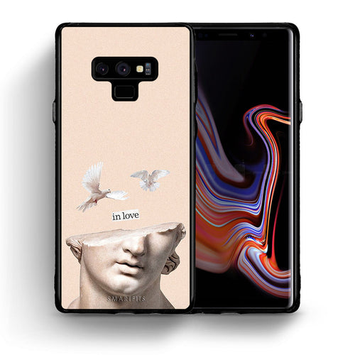 Θήκη Samsung Note 9 In Love από τη Smartfits με σχέδιο στο πίσω μέρος και μαύρο περίβλημα | Samsung Note 9 In Love case with colorful back and black bezels