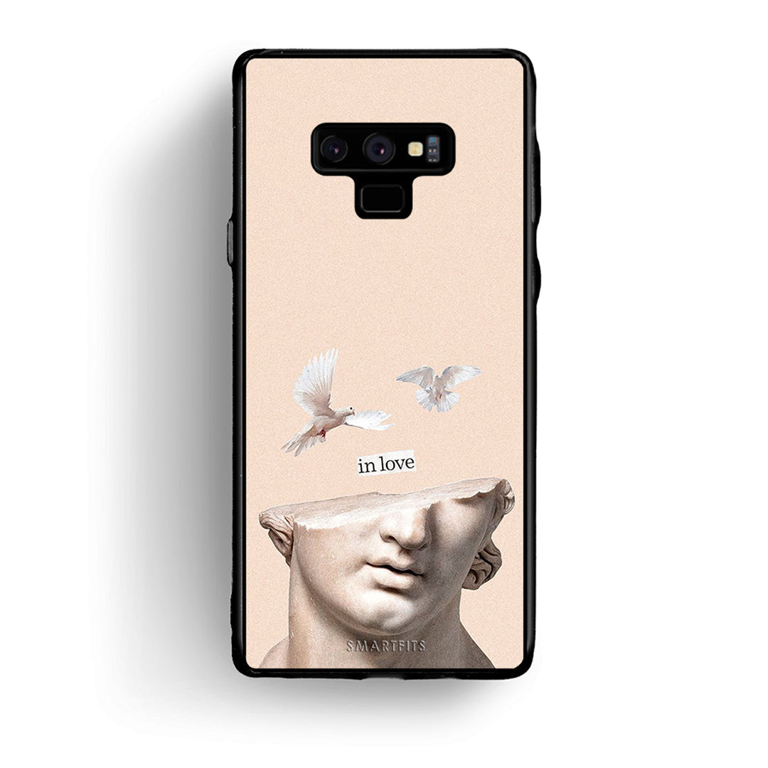 samsung note 9 In Love θήκη από τη Smartfits με σχέδιο στο πίσω μέρος και μαύρο περίβλημα | Smartphone case with colorful back and black bezels by Smartfits