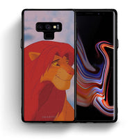 Thumbnail for Θήκη Αγίου Βαλεντίνου Samsung Note 9 Lion Love 1 από τη Smartfits με σχέδιο στο πίσω μέρος και μαύρο περίβλημα | Samsung Note 9 Lion Love 1 case with colorful back and black bezels