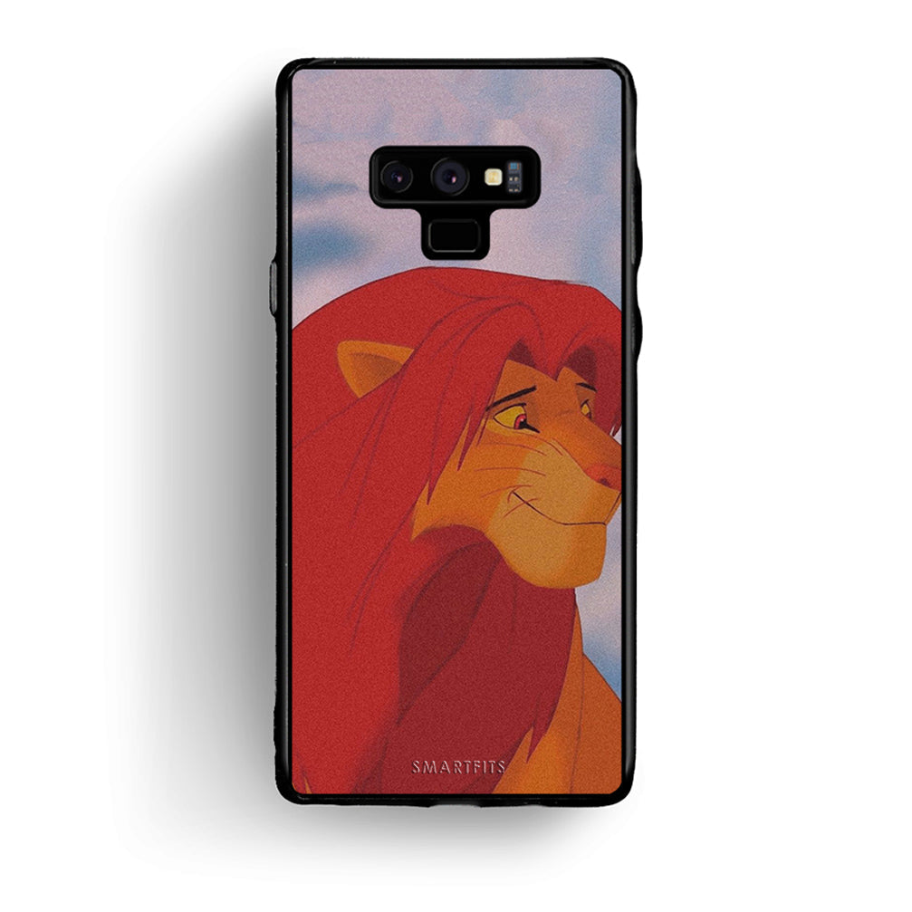 samsung note 9 Lion Love 1 Θήκη Αγίου Βαλεντίνου από τη Smartfits με σχέδιο στο πίσω μέρος και μαύρο περίβλημα | Smartphone case with colorful back and black bezels by Smartfits