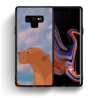 Thumbnail for Θήκη Αγίου Βαλεντίνου Samsung Note 9 Lion Love 2 από τη Smartfits με σχέδιο στο πίσω μέρος και μαύρο περίβλημα | Samsung Note 9 Lion Love 2 case with colorful back and black bezels