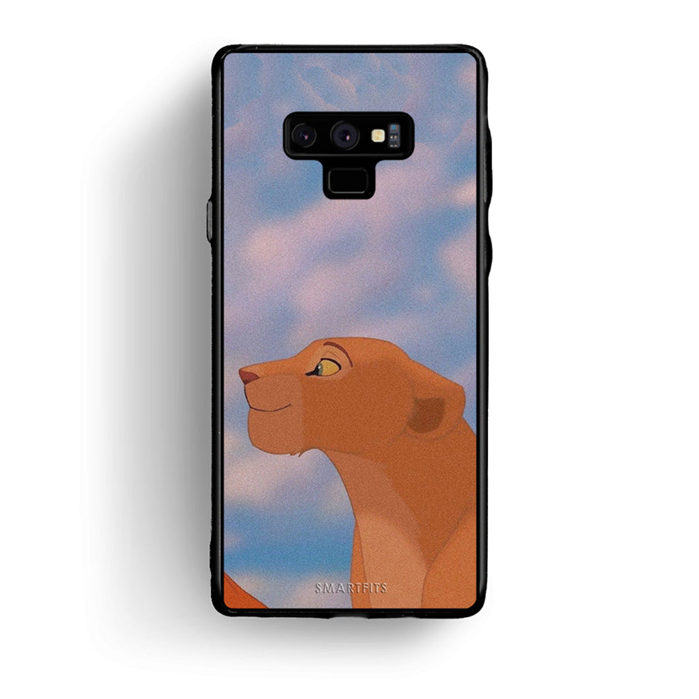 samsung note 9 Lion Love 2 Θήκη Αγίου Βαλεντίνου από τη Smartfits με σχέδιο στο πίσω μέρος και μαύρο περίβλημα | Smartphone case with colorful back and black bezels by Smartfits