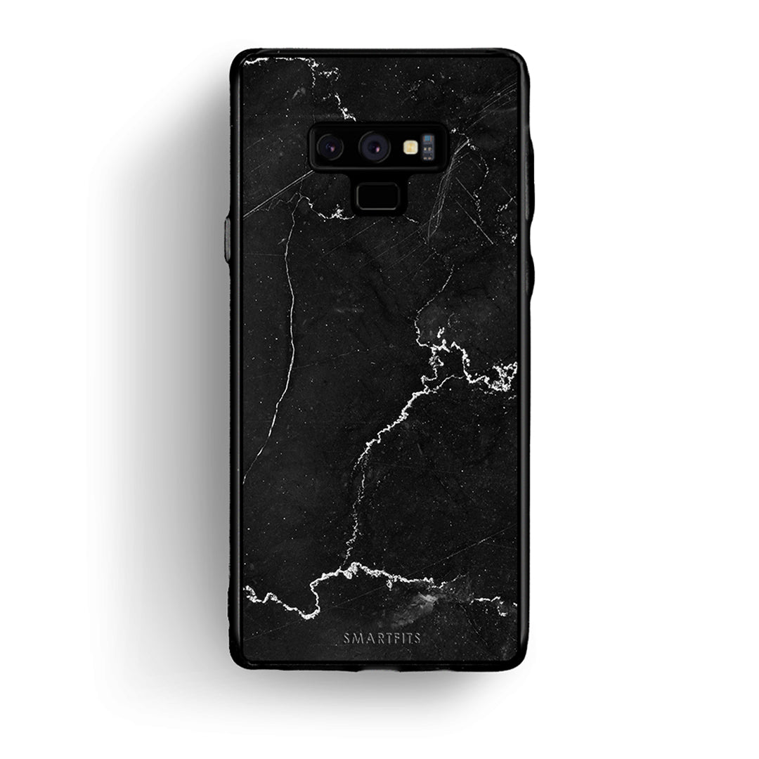 samsung note 9 Marble Black θήκη από τη Smartfits με σχέδιο στο πίσω μέρος και μαύρο περίβλημα | Smartphone case with colorful back and black bezels by Smartfits