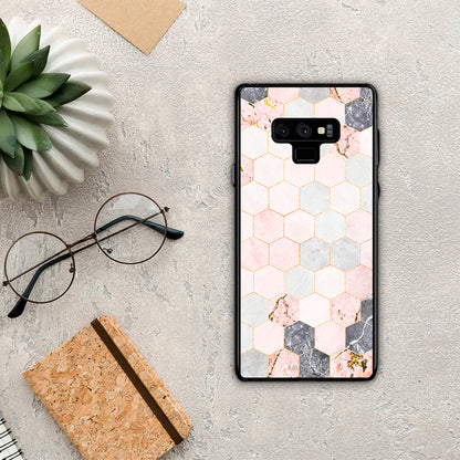 Marble Hexagon Pink - Samsung Galaxy Note 9 θήκη
