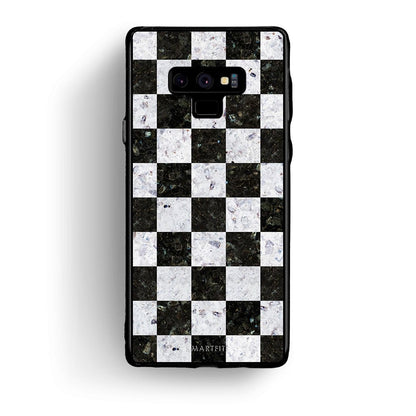 4 - samsung note 9 Square Geometric Marble case, cover, bumper