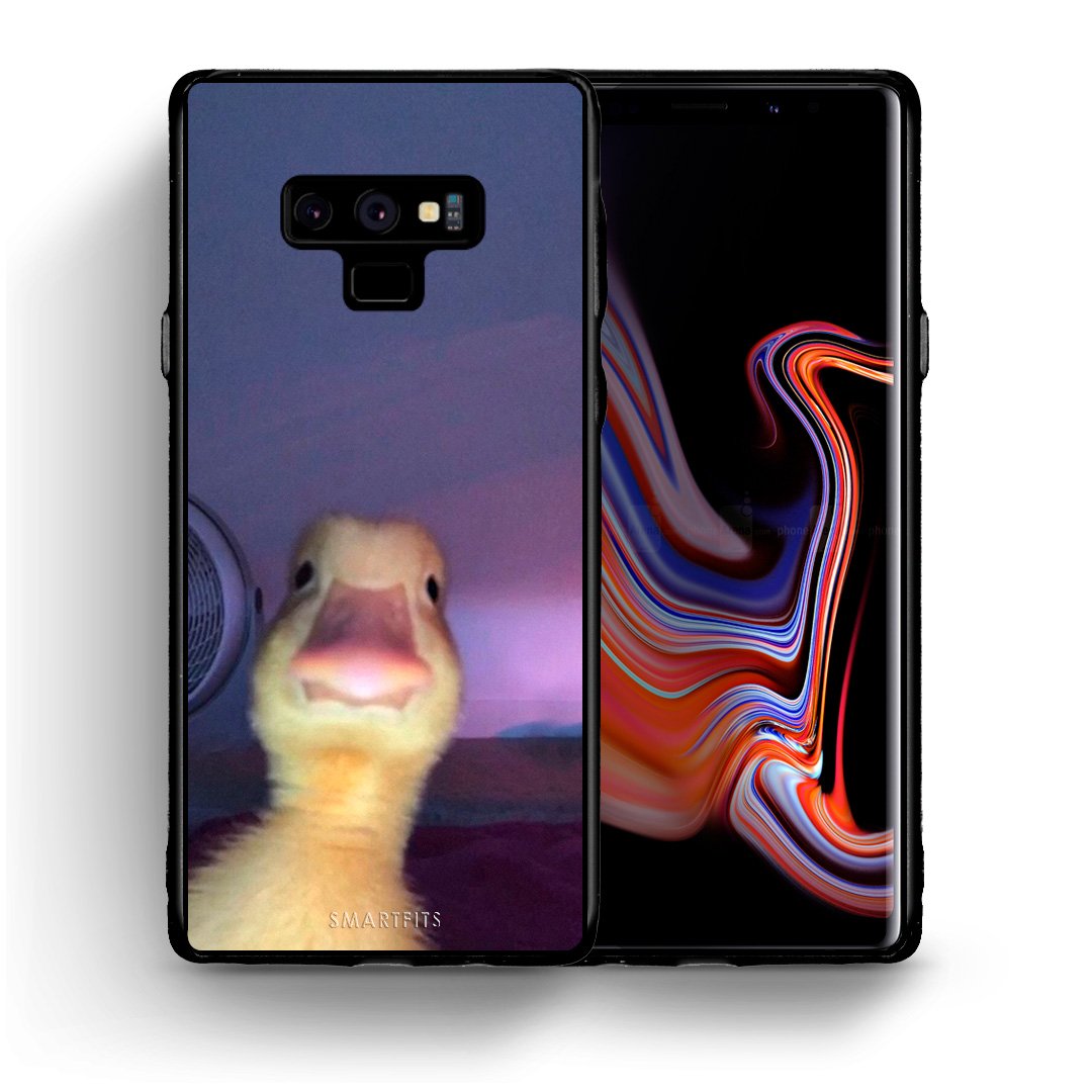 Θήκη Samsung Note 9 Meme Duck από τη Smartfits με σχέδιο στο πίσω μέρος και μαύρο περίβλημα | Samsung Note 9 Meme Duck case with colorful back and black bezels