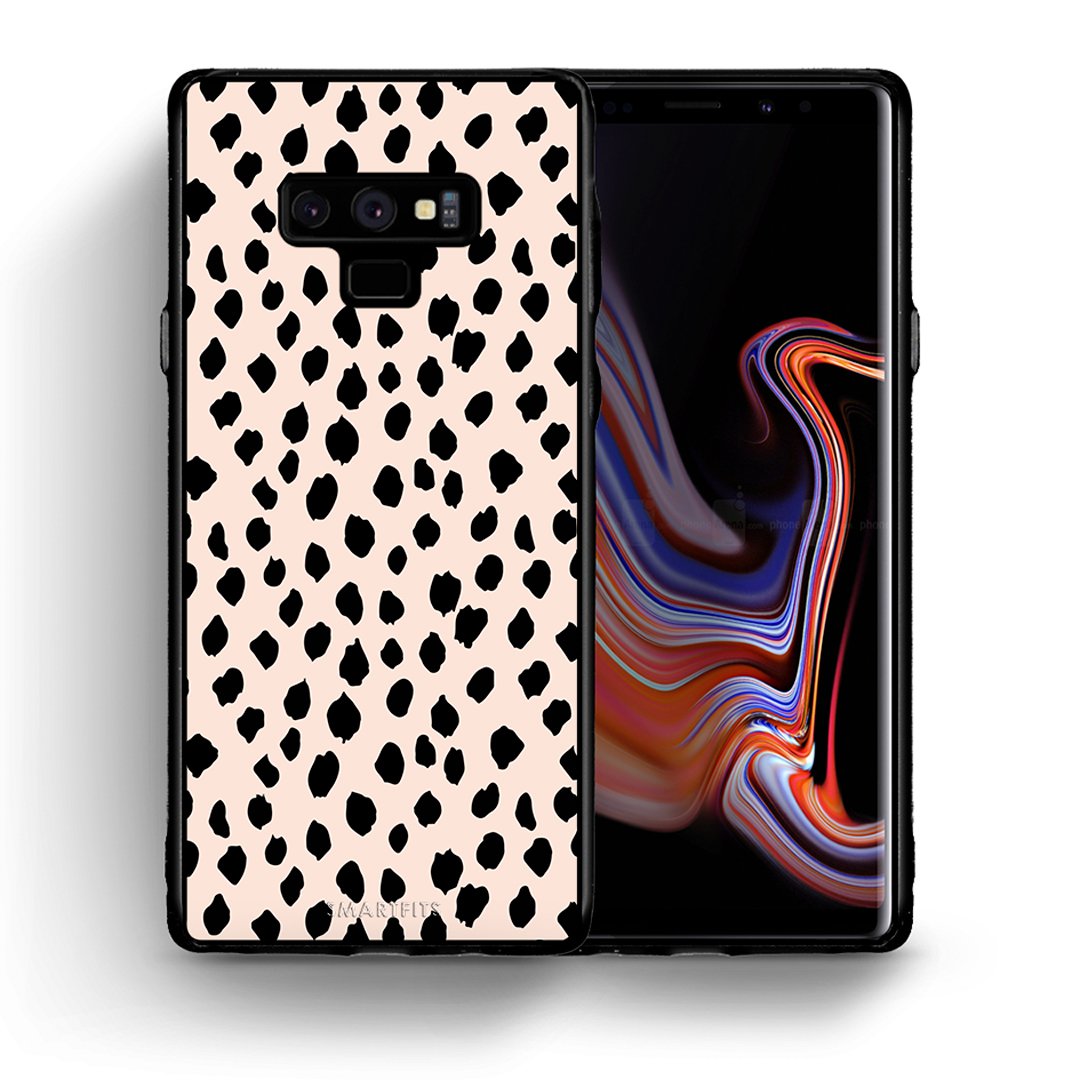 Θήκη Samsung Note 9 New Polka Dots από τη Smartfits με σχέδιο στο πίσω μέρος και μαύρο περίβλημα | Samsung Note 9 New Polka Dots case with colorful back and black bezels