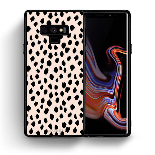 Θήκη Samsung Note 9 New Polka Dots από τη Smartfits με σχέδιο στο πίσω μέρος και μαύρο περίβλημα | Samsung Note 9 New Polka Dots case with colorful back and black bezels