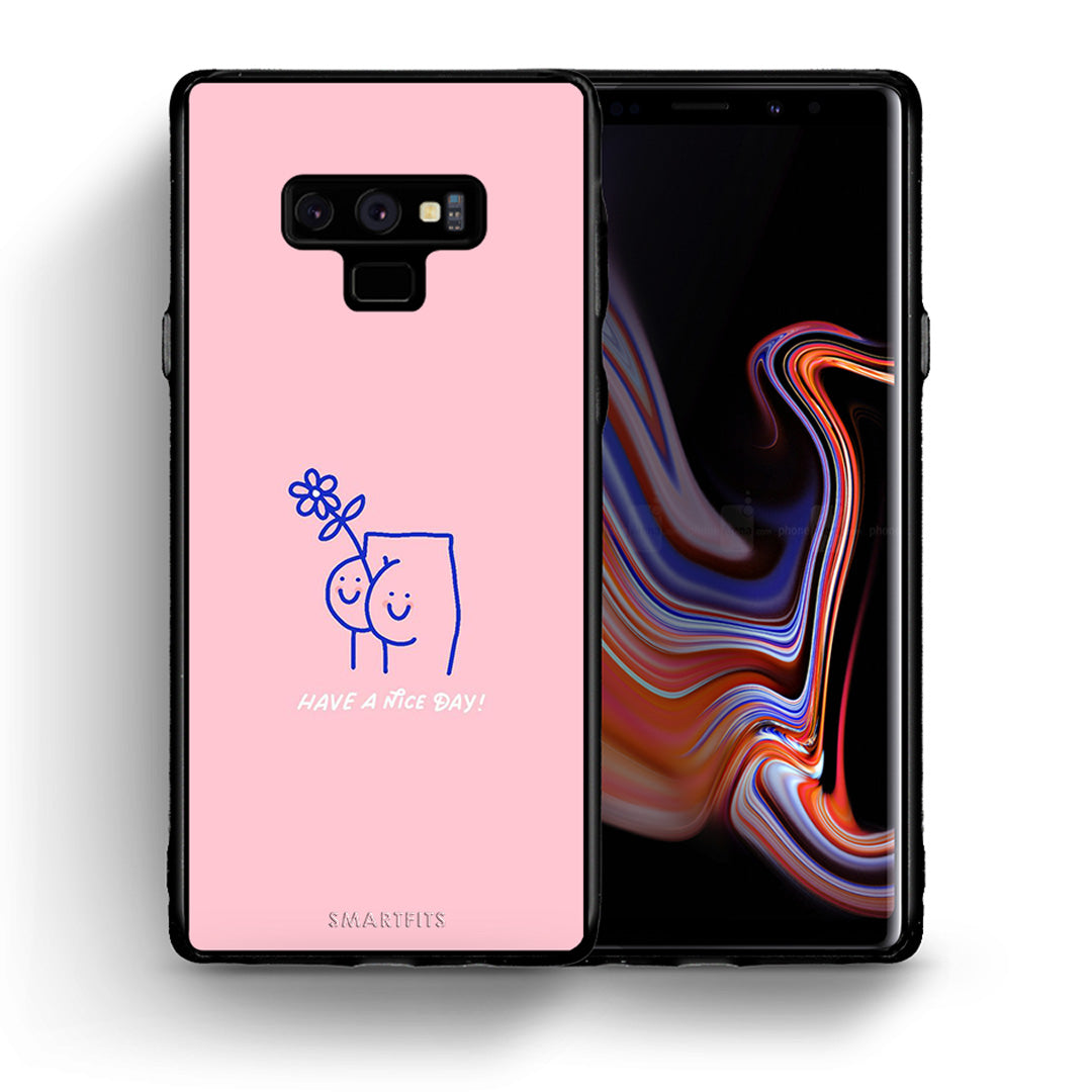 Θήκη Samsung Note 9 Nice Day από τη Smartfits με σχέδιο στο πίσω μέρος και μαύρο περίβλημα | Samsung Note 9 Nice Day case with colorful back and black bezels