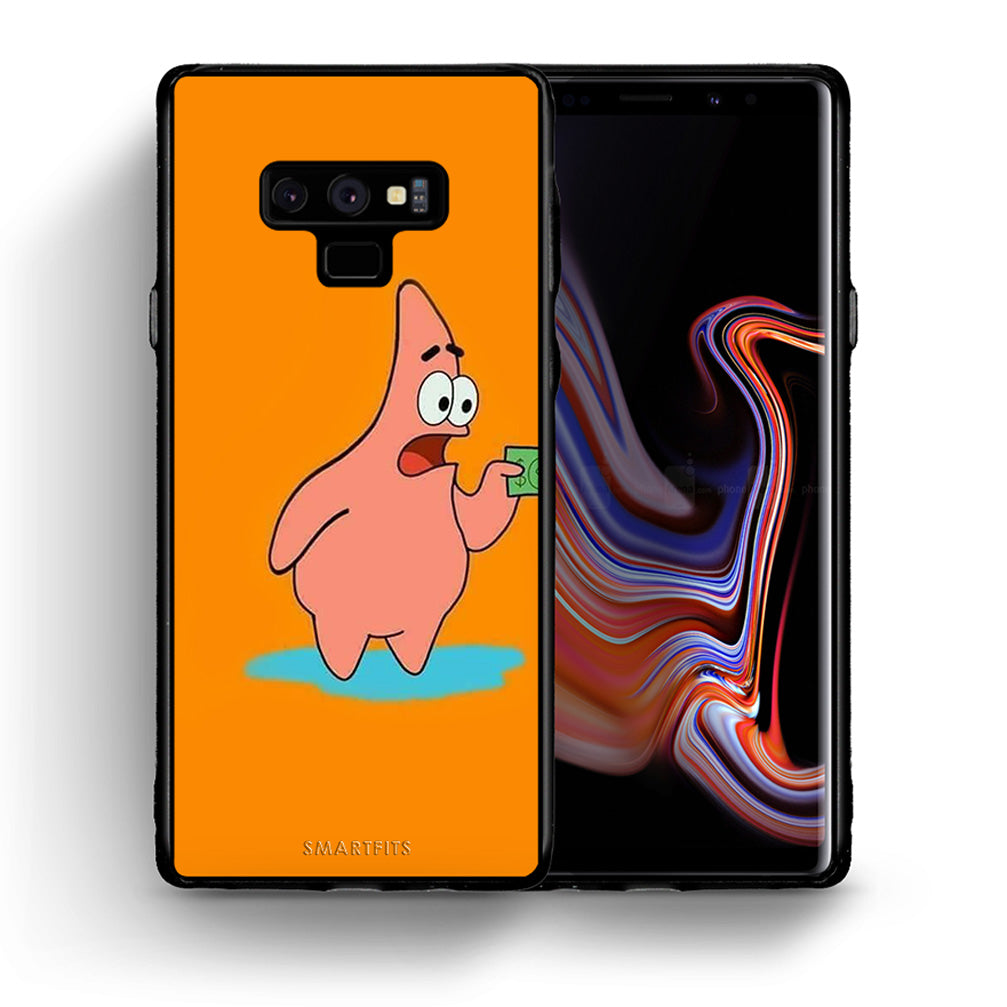 Θήκη Αγίου Βαλεντίνου Samsung Note 9 No Money 1 από τη Smartfits με σχέδιο στο πίσω μέρος και μαύρο περίβλημα | Samsung Note 9 No Money 1 case with colorful back and black bezels