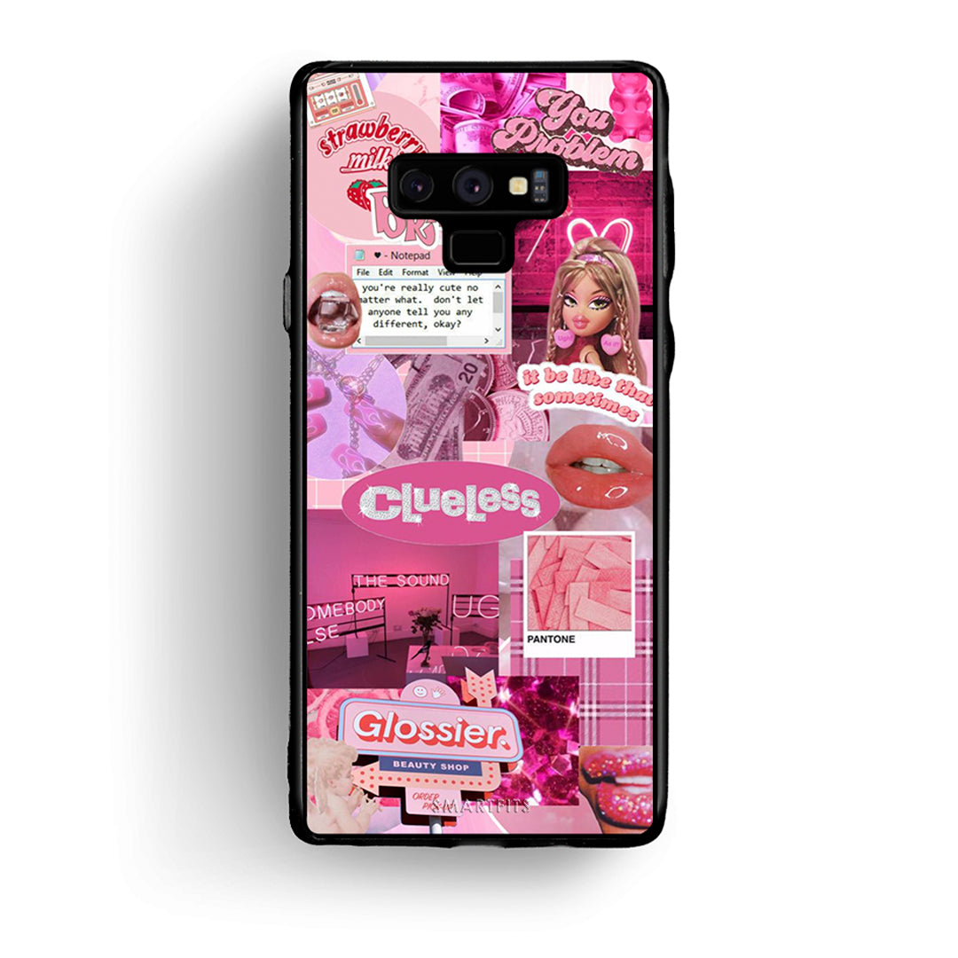samsung note 9 Pink Love Θήκη Αγίου Βαλεντίνου από τη Smartfits με σχέδιο στο πίσω μέρος και μαύρο περίβλημα | Smartphone case with colorful back and black bezels by Smartfits