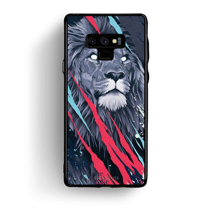 4 - samsung note 9 Lion Designer PopArt case, cover, bumper