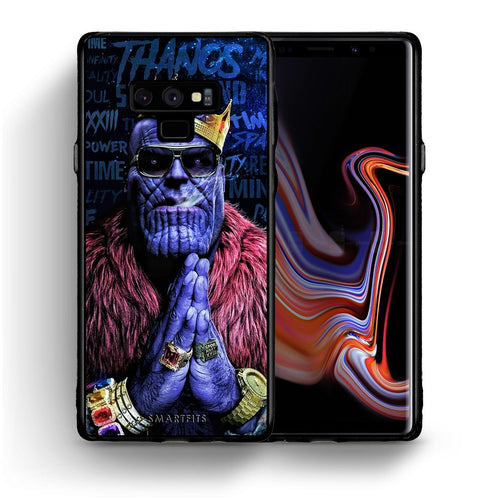 Θήκη Samsung Note 9 Thanos PopArt από τη Smartfits με σχέδιο στο πίσω μέρος και μαύρο περίβλημα | Samsung Note 9 Thanos PopArt case with colorful back and black bezels