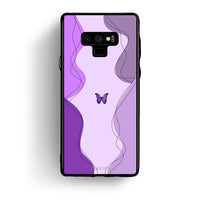 Thumbnail for samsung note 9 Purple Mariposa Θήκη Αγίου Βαλεντίνου από τη Smartfits με σχέδιο στο πίσω μέρος και μαύρο περίβλημα | Smartphone case with colorful back and black bezels by Smartfits