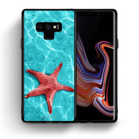 Thumbnail for Θήκη Samsung Note 9 Red Starfish από τη Smartfits με σχέδιο στο πίσω μέρος και μαύρο περίβλημα | Samsung Note 9 Red Starfish case with colorful back and black bezels