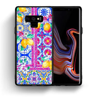 Thumbnail for Θήκη Samsung Note 9 Retro Spring από τη Smartfits με σχέδιο στο πίσω μέρος και μαύρο περίβλημα | Samsung Note 9 Retro Spring case with colorful back and black bezels