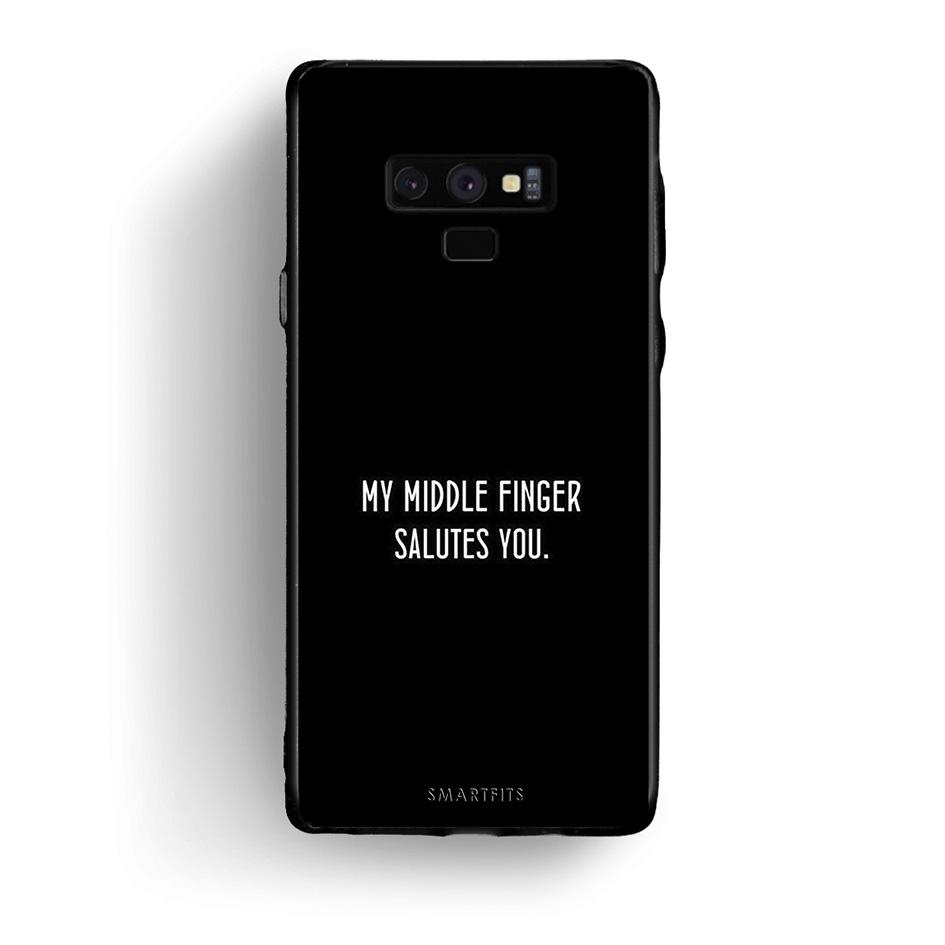 samsung note 9 Salute θήκη από τη Smartfits με σχέδιο στο πίσω μέρος και μαύρο περίβλημα | Smartphone case with colorful back and black bezels by Smartfits