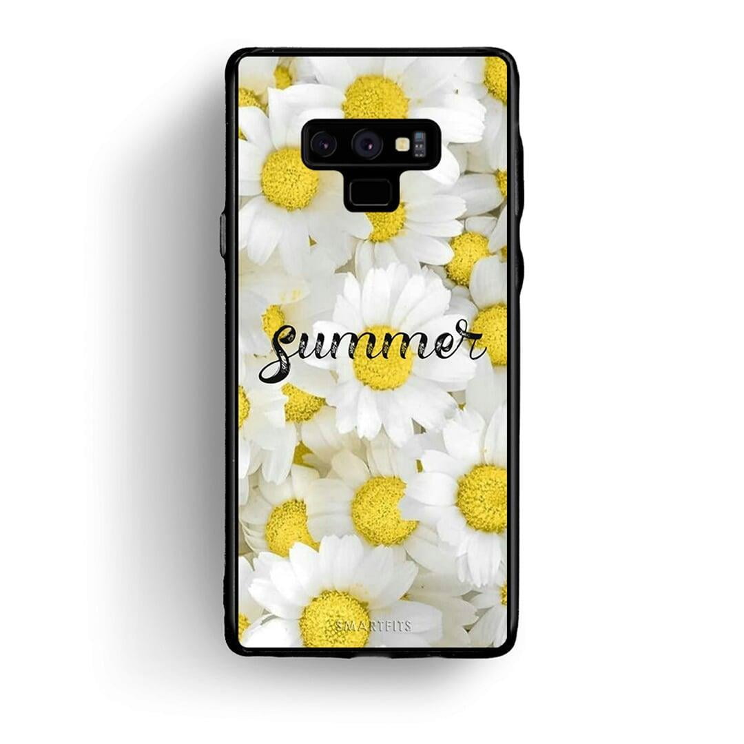 samsung note 9 Summer Daisies Θήκη από τη Smartfits με σχέδιο στο πίσω μέρος και μαύρο περίβλημα | Smartphone case with colorful back and black bezels by Smartfits